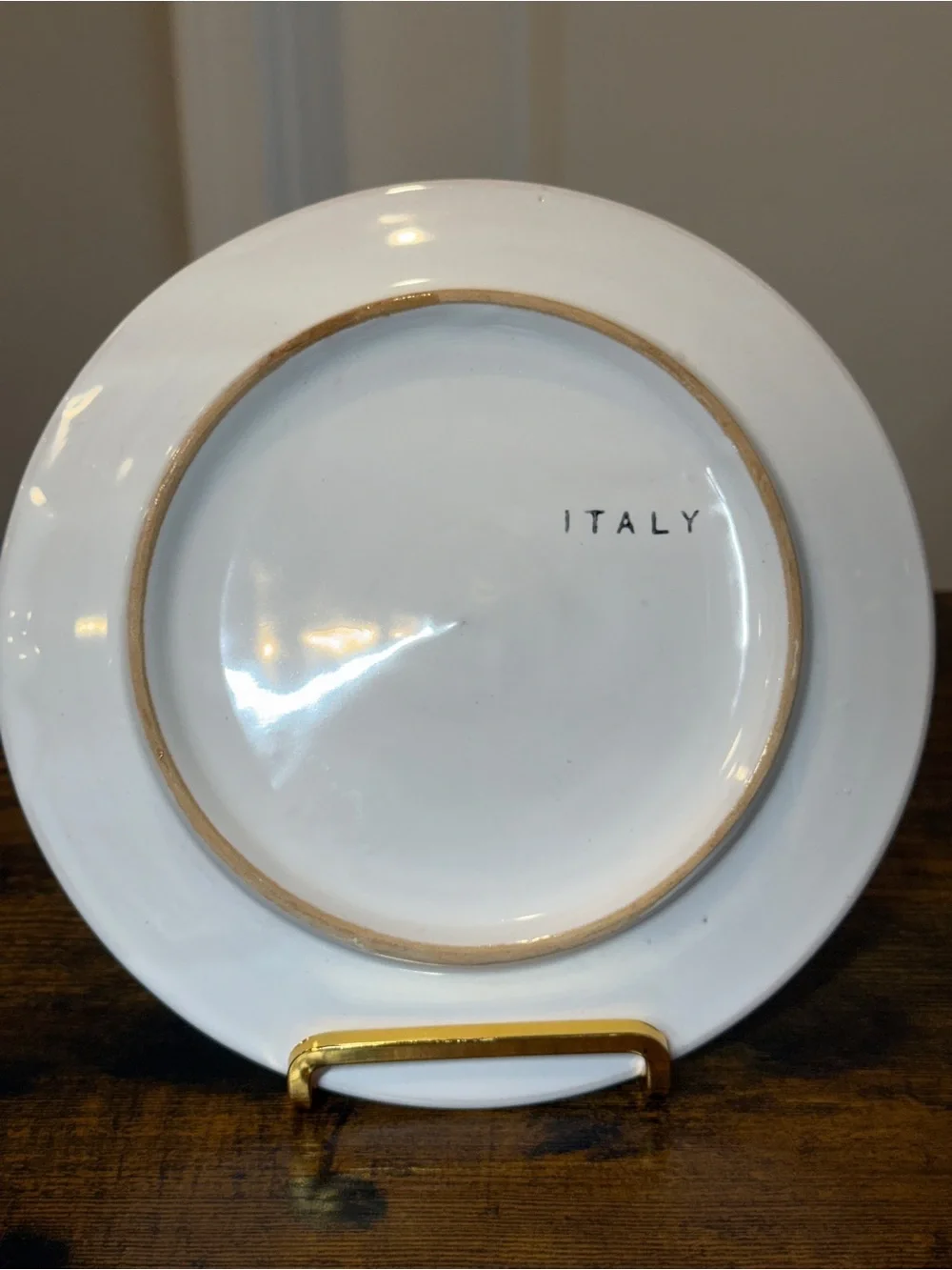 Set of 3 Italian Ceramic Plates – Colorful Floral & Stripe Designs – 8”